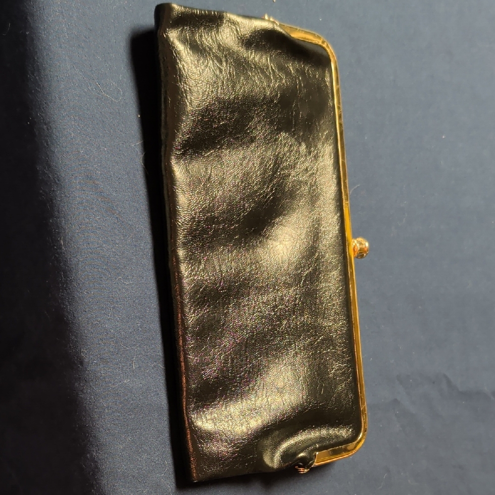 Elegant Black Leather Clutch Wallet